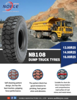 Pneu radial OTR auto-nettoyant NB108 E-3 avec bande de roulement anti-crevaison, pneu minier résistant à la chaleur pour camion benne de mine de charbon et de métaux