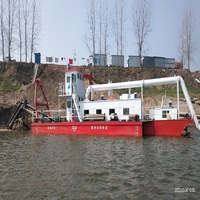 Drague à aspiration SanLian, bateau de dragage d'or, machine de dragage fluvial, moteur diesel certifié ISO9001, pompe de dragage fluvial, moteur principal 5 pouces 3m