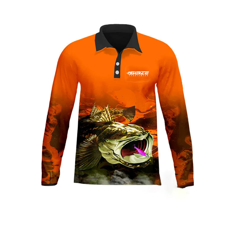 Shirt Design Polo Fishing Shirts Custom Made High-Tech Hydrophobic