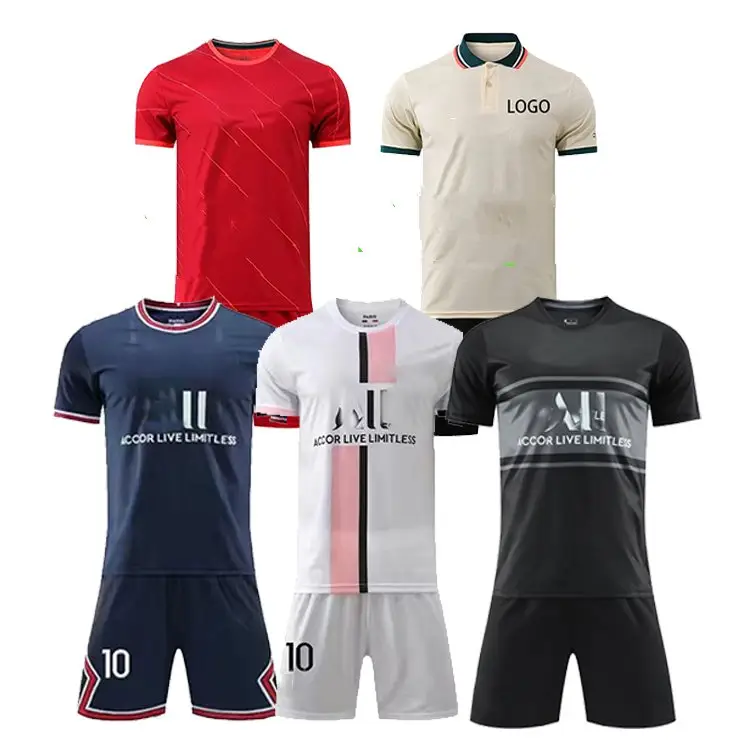 2021 2022 camicie da uomo traspiranti personalizzate set di uniformi da calcio tute da calcio maglia da calcio thailandia