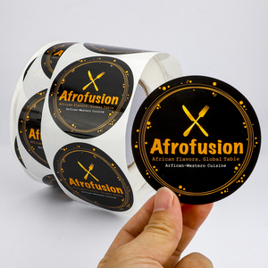 Adesivo Personalizzato in Vinile Impermeabile <span class=keywords><strong>per</strong></span> Sigillare Scatole e Sacchetti da Asporto, Etichetta con Logo del Marchio <span class=keywords><strong>per</strong></span> Imballaggi Alimentari da Ristorante - Product Image 5