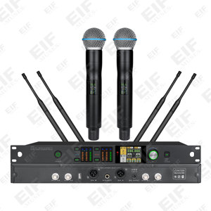 Micrófono Inalámbrico de Doble Canal PM-3000 con Supresor de Retroalimentación/Echo/Equalizador Integrado, Micrófono de Alta Calidad - Product Image 3