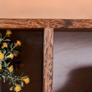 Solid Wood <b>Wall</b> <b>Mounted</b> Display <b>Shelf</b> Geometric Shape Versatile For Living Room Zen Style Bookshelf Flower Stand - Product Image 4