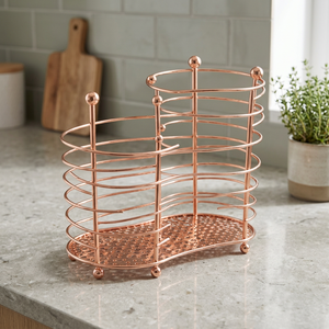 Boîte de rangement pour fruits en fer à 2 compartiments de haute qualité avec poignée, organisateur de cuisine miniature écologique - Product Image 2