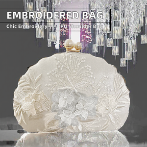 Bolso de Noche Bordado a Mano Estilo Chino con Cadena Cruzada de un Solo Hombro, Venta Directa de Fábrica - Product Image 2