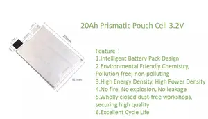 Có Sẵn Túi Lifepo4 Xả Cao 20C Pin Li-Polymer A123 3.2V 20ah Ắc Quy Xe Điện