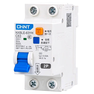 <span class=keywords><strong>Disjoncteur</strong></span> différentiel CHINT NXBLE-63YH RCBO 6A-63A, interrupteur de protection contre les fuites monophasé pour usage domestique et industriel - Product Image 5