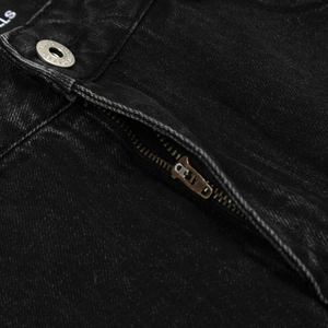 Jeans Baggy <span class=keywords><strong>da</strong></span> <span class=keywords><strong>Uomo</strong></span> Streetwear Vintage di Massima Qualità, Gamba Larga Vestibilità Ampia, <span class=keywords><strong>Pantaloni</strong></span> in Denim Neri Stile Hip Hop con Taglio Ricurvo - Product Image 4