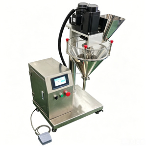 Machine de remplissage semi-automatique haute précision à vis sans fin pour poudre de cacao sèche, café, paprika, farine, produits chimiques et verre - Product Image 2