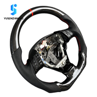 Setir Mobil Sport Serat Karbon Kulit Tempa Khusus untuk Mazda Speed 3 Mps Hatchback 2006 2007 2008 2009