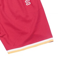 Shorts de basketball en polyester respirant pour hommes, grande taille, logo personnalisé par sublimation, séchage rapide, style vintage, entraînement athlétique