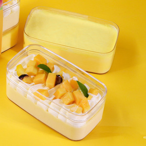 Boîte d'emballage alimentaire en plastique PS transparente rectangulaire personnalisée pour tiramisu, pâtisseries, bonbons et biscuits – Meilleures ventes - Product Image 4