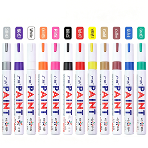 Lot de 12 marqueurs de <span class=keywords><strong>peinture</strong></span> inodores, non décolorants et non toxiques <span class=keywords><strong>pour</strong></span> DIY, albums, graffitis et pneus de <span class=keywords><strong>voiture</strong></span> - Product Image 2