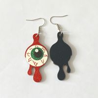 Boucles d'oreilles Hip Hop Chat Noir Citrouille Halloween, Tendances, Yeux Effrayants, Gouttes de Sang, pour Femmes et Filles, Cadeau de Fête