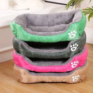 Canapé pour animaux de compagnie de luxe 2025, <span class=keywords><strong>coussin</strong></span> doux et chaud en polaire d'hiver pour <span class=keywords><strong>chien</strong></span>, lavable, lit pour chat, motif uni, style moderne, fourrure de chat - Product Image 4