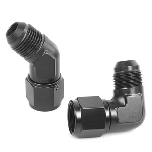 Adaptateur en alliage d'aluminium à 90 degrés AN4-12 pour système de refroidissement d'huile automobile - Product Image 1