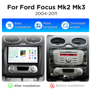 Autoradio Android Junsun CarPlay pour Ford Focus 2 3 Mk2 Mk3 2004-2011, Navigation, Autoradio Multimédia - Product Image 2