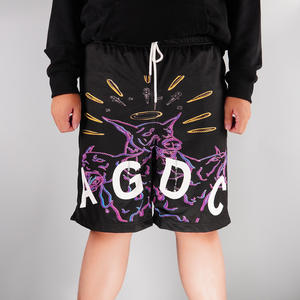 Custom Logo Mid Thigh 5 Inch Inseam Men's Gym Mesh <b>Shorts</b>, Half Pants Quick Dry Fitness <b>Anime</b> Sublimation Men's Mesh <b>Short</b> - Product Image 4