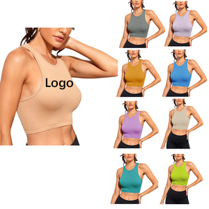 Débardeur personnalisé avec logo imprimé, sensation seconde peau, doux et respirant, pour <span class=keywords><strong>femme</strong></span>, idéal pour le fitness - Product Image 1