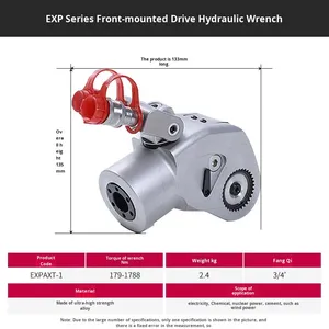 Clés dynamométriques électro-hydrauliques haute performance à chocs creux pour une action efficace - Product Image 3
