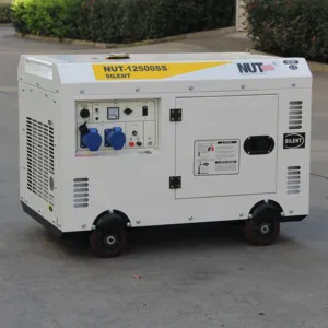 너트 5kva 7.5kva 10kva 저렴한 중국 작은 소음기 홈 휴대용 패널 완료 세트 디젤 발전기