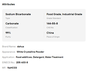 Bicarbonate de Sodium de Qualité Alimentaire Premium NaHCO3 Poudre de Bicarbonate de Soude pour la Cuisson, la Levée et Additif Alimentaire - Product Image 6