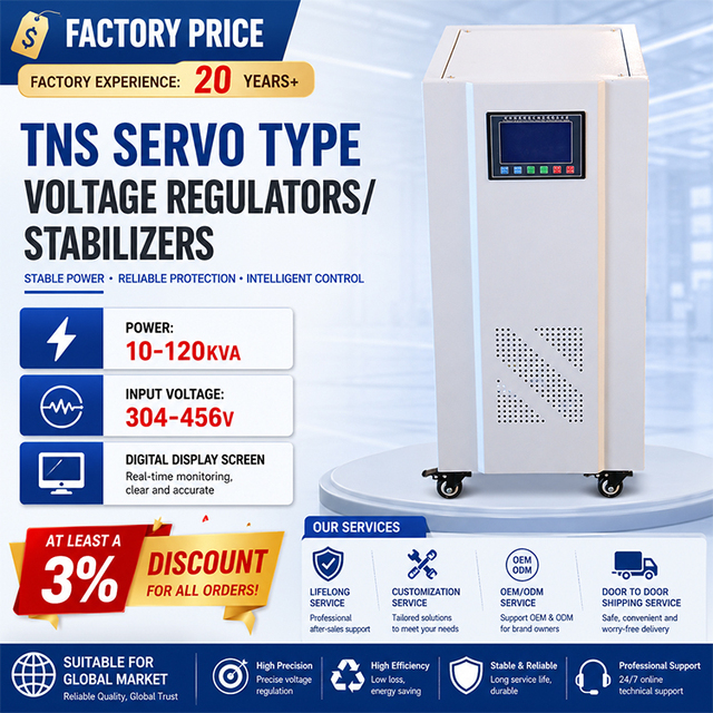 Good Price High Precision 10 15 20 25kva 3 Phase Automatic Voltage Regulator Stabilizer Avr with PC Material