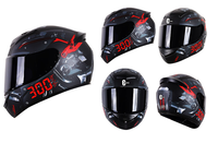 Casque de moto intégral ZoomLon en promotion, couleur et logo personnalisables, support de conception gratuit, OEM ODM