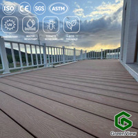Planches de terrasse en WPC imperméables, grain de bois en relief 3D, planches composites antidérapantes, résistantes aux termites, pour balcon extérieur, jardin