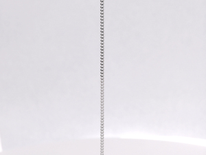 Soft Curved OK Link White Pt950 Tiny Wrist Cord For Teen Girls Daily Minimal <b>Stack</b> Gloss Platinum Wrist Trinket - Product Image 4