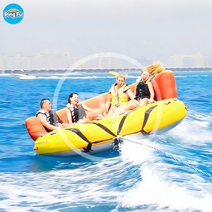 Promotion : Jouets aquatiques gonflables flottants pour 4 à 10 personnes, tube de ski nautique, bateau gonflable, donut aquatique - Product Image 5