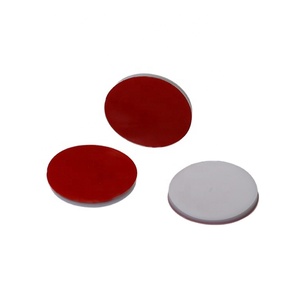 HPLC GCMS flakon mühür kapak beyaz <span class=keywords><strong>PTFE</strong></span> kırmızı silikon doğal kauçuk özelleştirilmiş özel <span class=keywords><strong>septa</strong></span> ve polipropilen delik kapağı - Product Image 1