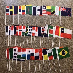 Mini Banderas de Mano con Asta de Plástico, Logotipo Personalizado Impreso, Banderas Pequeñas Promocionales Personalizadas para Eventos y Desfiles - Product Image 3