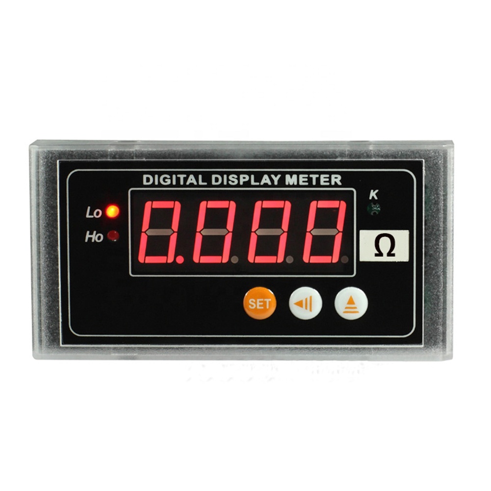 Светодиодный Омметр Taidacent, высокоточный цифровой измеритель сопротивления RS485, измерительный Омметр сопротивления с верхней и нижней сигнализацией