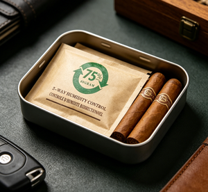 Pack de contrôle d'humidité pré-scellé Vanace 65 % HR pour humidor à cigares, emballé individuellement sous film, prêt à l'emploi - Product Image 1