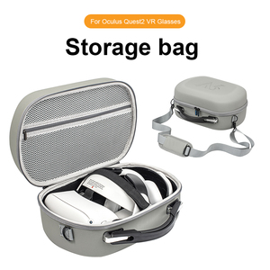 Sac de transport de voyage pour Oculus Quest 2 <span class=keywords><strong>VR</strong></span>, sac de rangement d'accessoires de <span class=keywords><strong>casque</strong></span>, boîte de protection étanche et dure, sac à main à bandoulière - Product Image 4