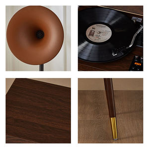 Tocadiscos de Vinilo Personalizado de Fábrica, Reproductor de Discos Retro, Gramófono de 3 Velocidades con Bluetooth, FM, USB y Audio de Alta Fidelidad - Product Image 6