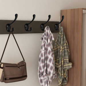 Cintre double en métal durable en alliage de zinc, vente directe usine, idéal pour vestiaires, cuisines et chambres. - Product Image 2