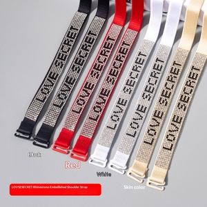 Sangle de soutien-gorge élastique antidérapante détachable avec logo Vs <span class=keywords><strong>Secret</strong></span> en <span class=keywords><strong>strass</strong></span>, dotée d'une fonction antidérapante pour sous-vêtements - Product Image 1