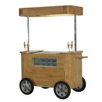 Vitrine à gelato, kiosque, congélateurs à sucettes glacées, chariot de présentation de crème glacée italienne à poussée manuelle