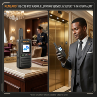 Radio POC KENEARD KE-218 4G LTE Full Netcom 112g Ultra-légère Talkie-walkie Double Nano SIM Type-C Longue autonomie pour Hôtellerie et Logistique