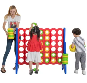 Brinquedo infantil para jogar chão, brinquedo para crianças, quatro jogos, conectado gigante, 4 em uma fileira