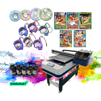 Impresora UV digital 6090 CMYK W V Flatbed 6090 UV DTF impresora máquina de impresión para metal