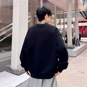 Mới Mùa Xuân Mùa Thu Người Đàn Ông Crew Cổ Rắn In Dệt Kim Thoáng Khí Nhanh Chóng Khô Thường Xuyên Tay Áo Thoải Mái Lỏng Phù Hợp - Product Image 3