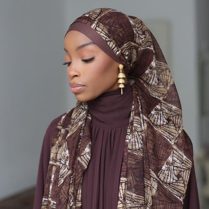 Custom Water Print Chiffon Scarf Shawl