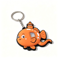 PINSHUO, fournisseur d'usine depuis 20 ans, porte-clés figurine 2D en PVC, porte-clés anime en caoutchouc PVC, porte-clés pour cadeaux d'affaires