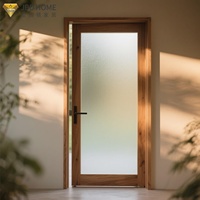 Porte à battant écoénergétique - Cadre en aluminium fin - Double vitrage - Surface finie - Isolation phonique - Pour usage intérieur moderne en villa