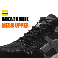 Chaussures de sécurité à tête en acier pour hommes, légères, anti-coup, anti-coup, décontractées, pour l'été, à bas prix, vente en gros