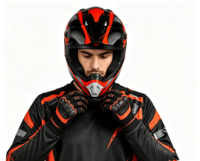 Casque de moto intégral certifié 3C QFH UHKJ010 avec image imprimée par transfert thermique, unisexe, adultes, quatre saisons, sport, cyclisme