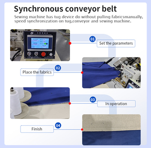 Factory Priced Programmable Overlock Stitching Machine <b>Single</b> Needle Chain Stitch Formation Core Components Include Engine Motor - Product Image 6